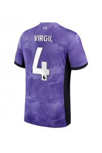 Liverpool Virgil van Dijk #4 Jalkapallovaatteet Kolmaspaita 2023-24 Lyhythihainen